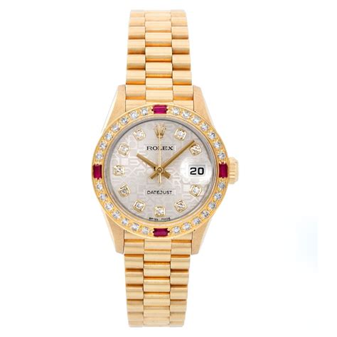 rolex ladies president 18k gold|Rolex 69178 diamond.